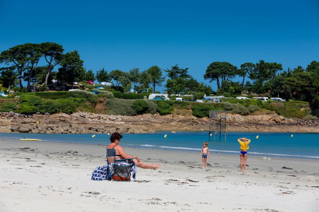 camping familial acces direct plage dans le Finistere